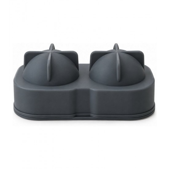 Forma Para Gelo Esférica Para Drink em Silicone Cinza